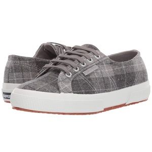 Superga 2750 WoolPlaid Sneaker Grey W10 New in box